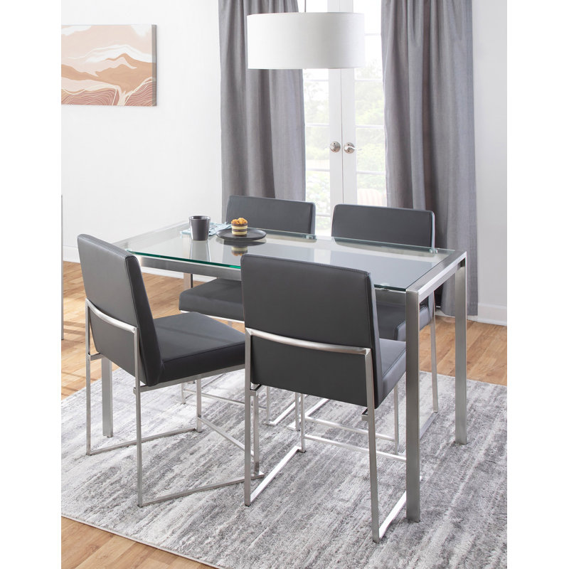 Brieon High Back 5-Piece Dining Set, Gray