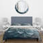 Ensemble de housse de couette en microfibre / polyester Dahlia Flowers Blue and White I-442371442
