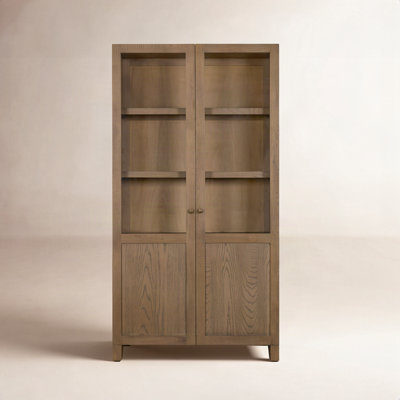 Mango Glass Accent Cabinet