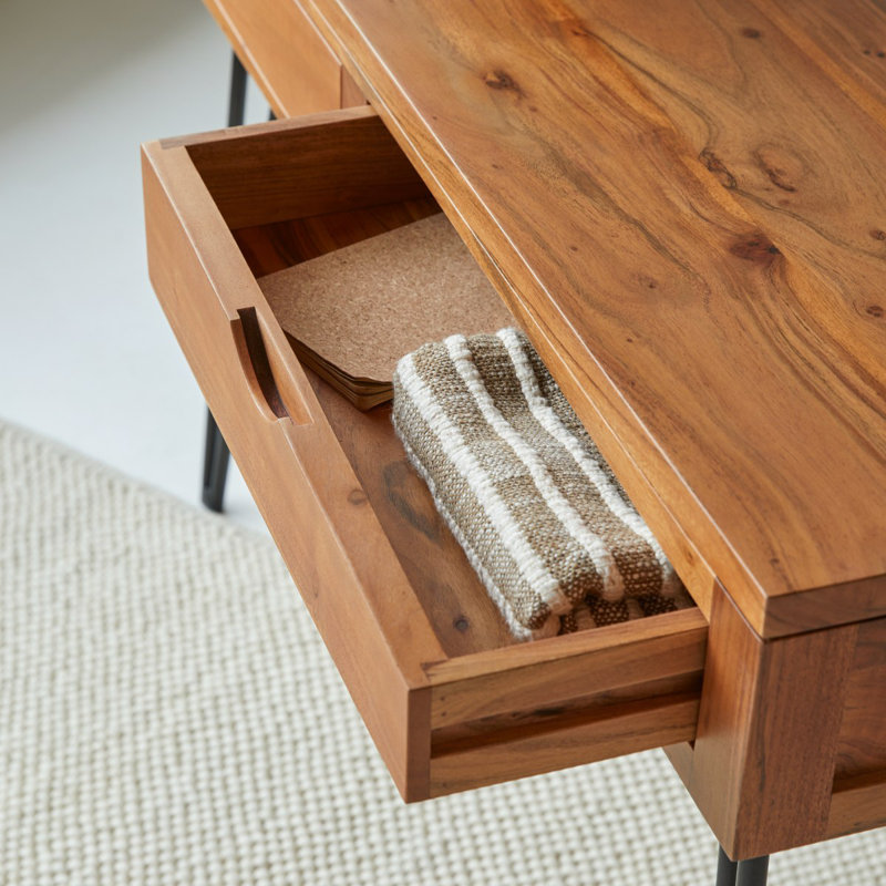 Bonnie 47.24'' W Solid Wood Console Table
