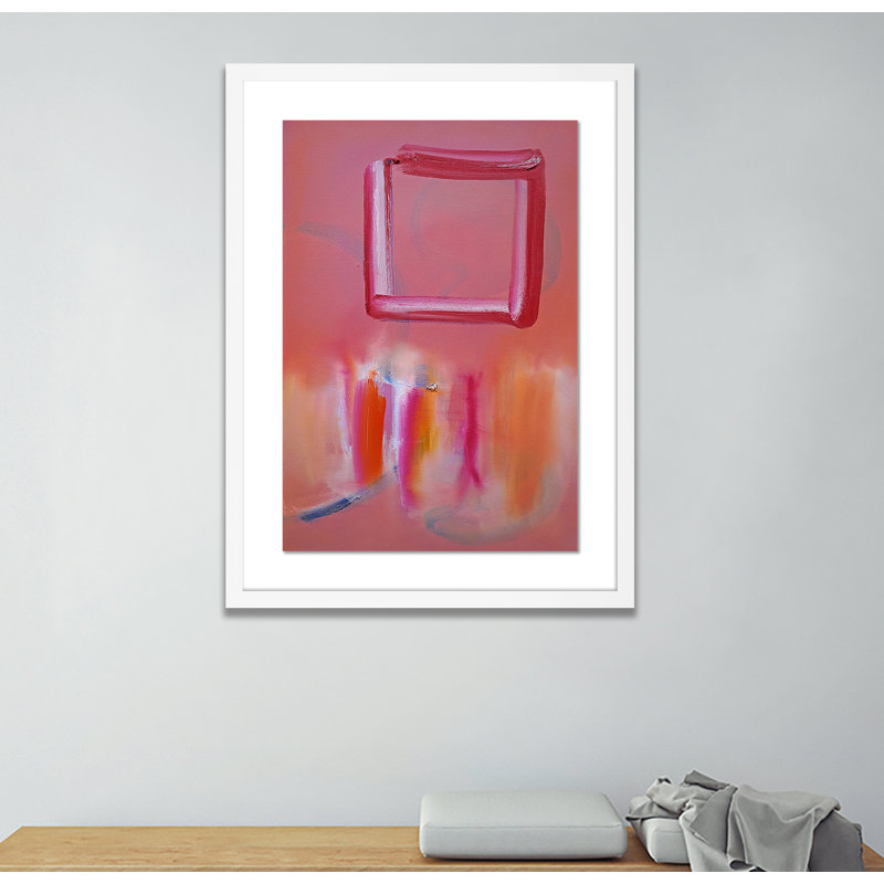 Souk Daylight Print by Charles Stuart, White, 60" H x 42" W x 2.5" D, Light Red/Light Yellow/Pink/Black/White
