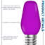 0,5 W, ampoule DEL à intensité variable C7 DEL, base-86128104