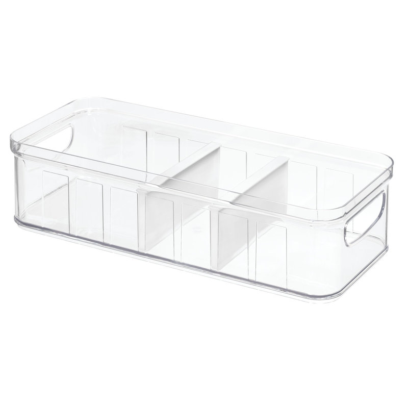Bac de rangement pour garde-manger avec poignées 14,8 po x 6,3 po x 3,7 po iDesign Crisp
