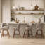 Tabouret de bar pivotant en similicuir Bisto-1251283862-1251283857