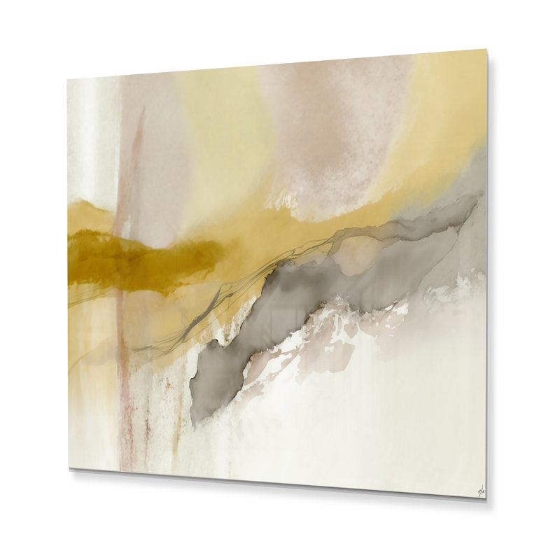 Mustard Yellow Secrets V " Mustard Yellow Secrets V ", 16" H x 16" W x 1" D