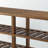Ashby 2-Tier Shoe Storage Bench, Solid Wood Brown Finish, 18.02'' H X 38.08'' W X 11.50'' D