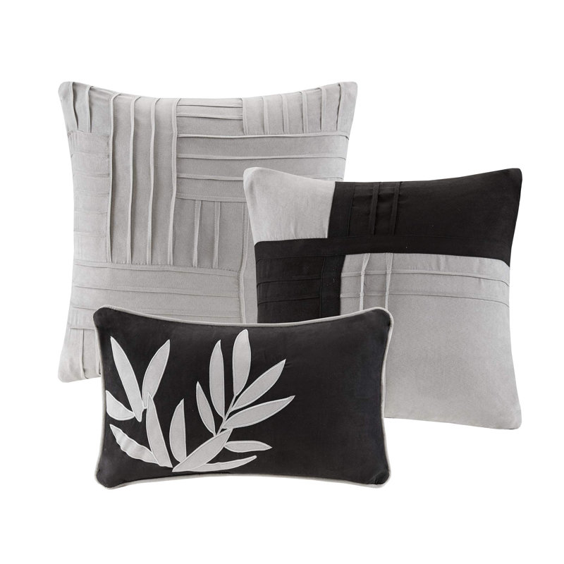 Rothi 7 Piece Comforter Set, Gray