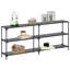Console Table With Glass Top Steel-588766928-588766934