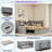Upholstered Daybed With Trundle, Storage Shelves, Usb & Outlet And Vertical Striped Design-1049903160
