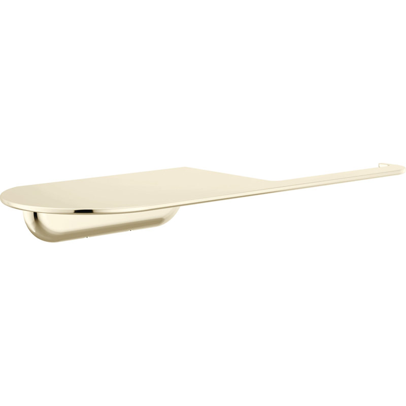 Delta Bonacci Pivoting Toilet Paper Holder with Shelf, Bathroom Accessory, Polished Nickel, Polished Nickel