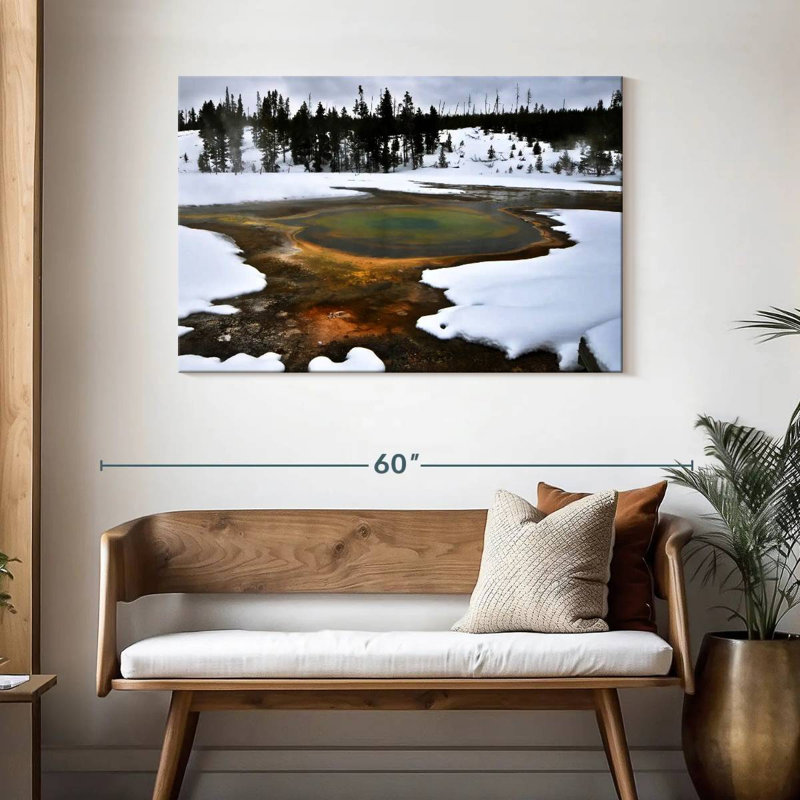 Alvord Yellowstone Winter Geyser, 30" H x 45" W