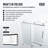 Elan E-Class 68-72" W x 76" H Sliding Frameless Shower Door with 3/8" Clear Glass-98578857