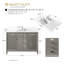 Ensemble de meuble-lavabo autoportant 48 po avec plateau en marbre Caldwell-107663210-107663211-107663213