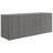 vidaXL Garden Storage Cabinet Gray 78"x21.9"x31.5" Poly Rattan-88344684