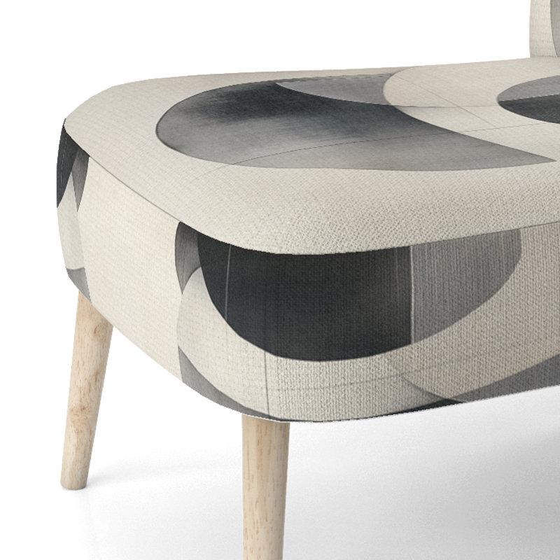 Chaise d'appoint abstraite Shapes, Side Chair Armless
