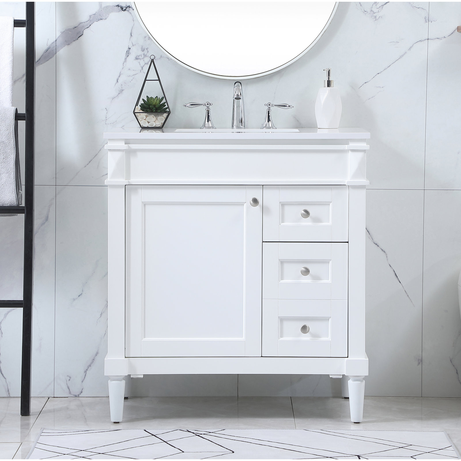 Readington 32'' Single Bathroom Vanity, White
