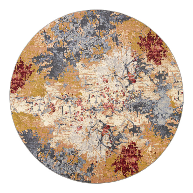 Keazia Indoor/Outdoor Area Rug, Round 10'