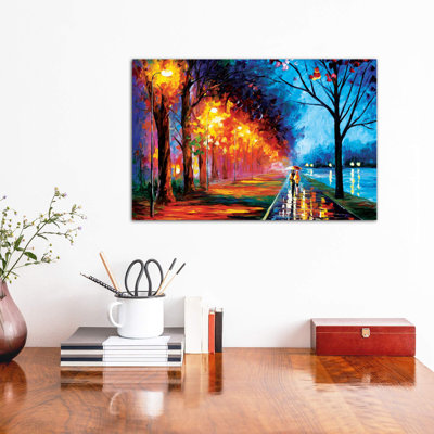 Alley By The Lake II by Leonid Afremov - Wrapped Canvas Painting