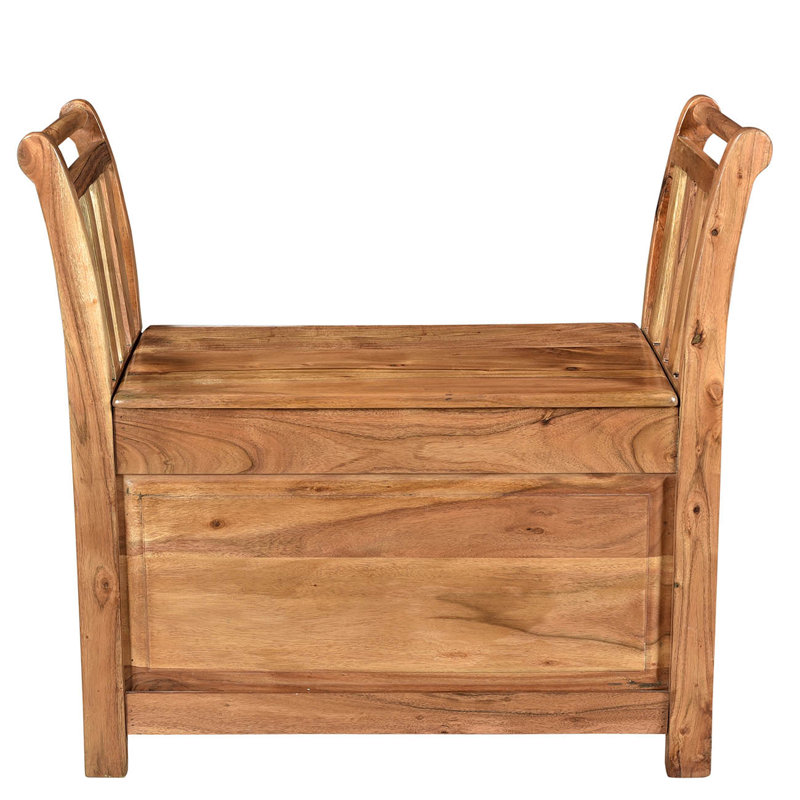 Banc de rangement en bois Fortunat