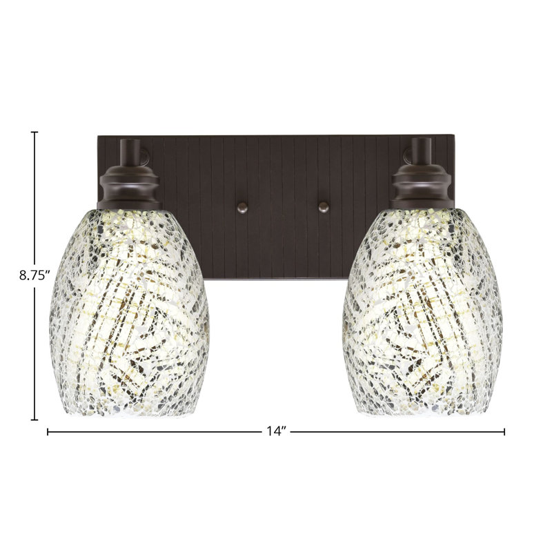 Éclairage pour meuble-lavabo 2 lumières Ason, Espresso