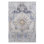 Tapis 6 x 9 crème / or / médaillon non délesté salon chambre à manger bureau à domicile élégant et résistant aux taches