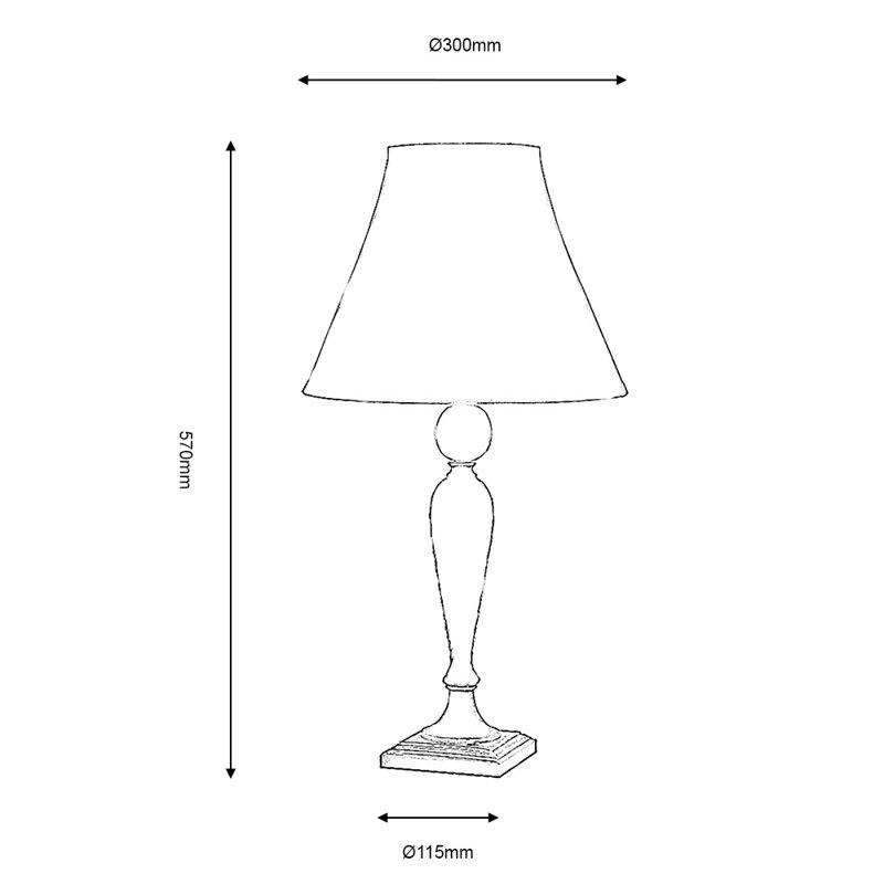 Lastur Resin Lamp Base Lamp