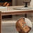 Minimalist design granite slab coffee table