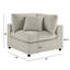 Chaise de coin Cassandra - Beige-1607572717