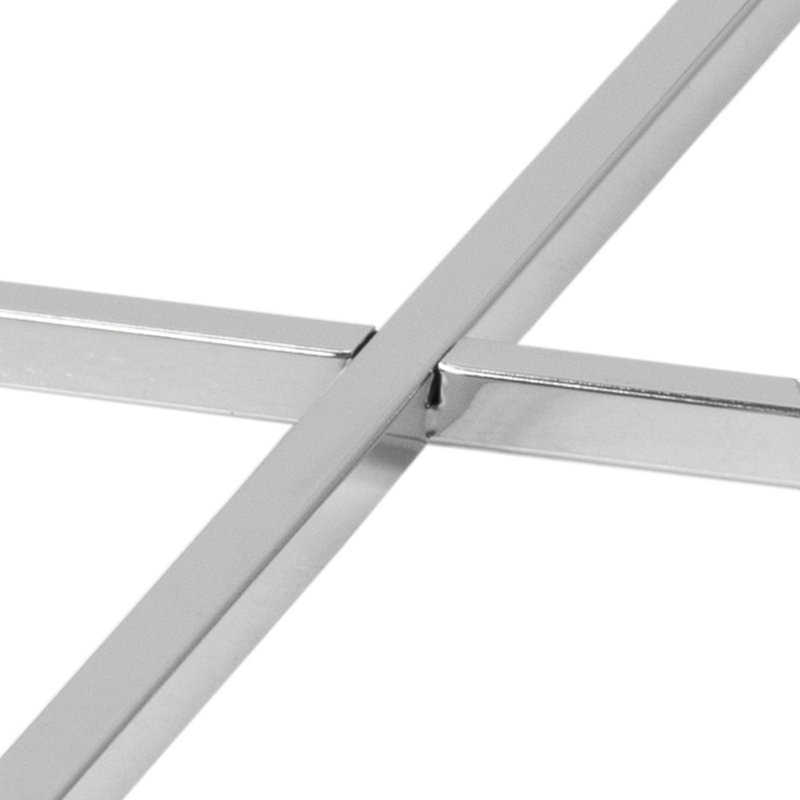 Alia End Table, Silver, Silver
