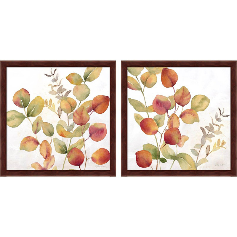 «Eucalyptus Leaves Spice» par Cynthia Coulter, art encadré (ensemble de 2)