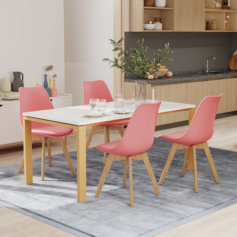 Pascal Upholstered Side Chair, Pink