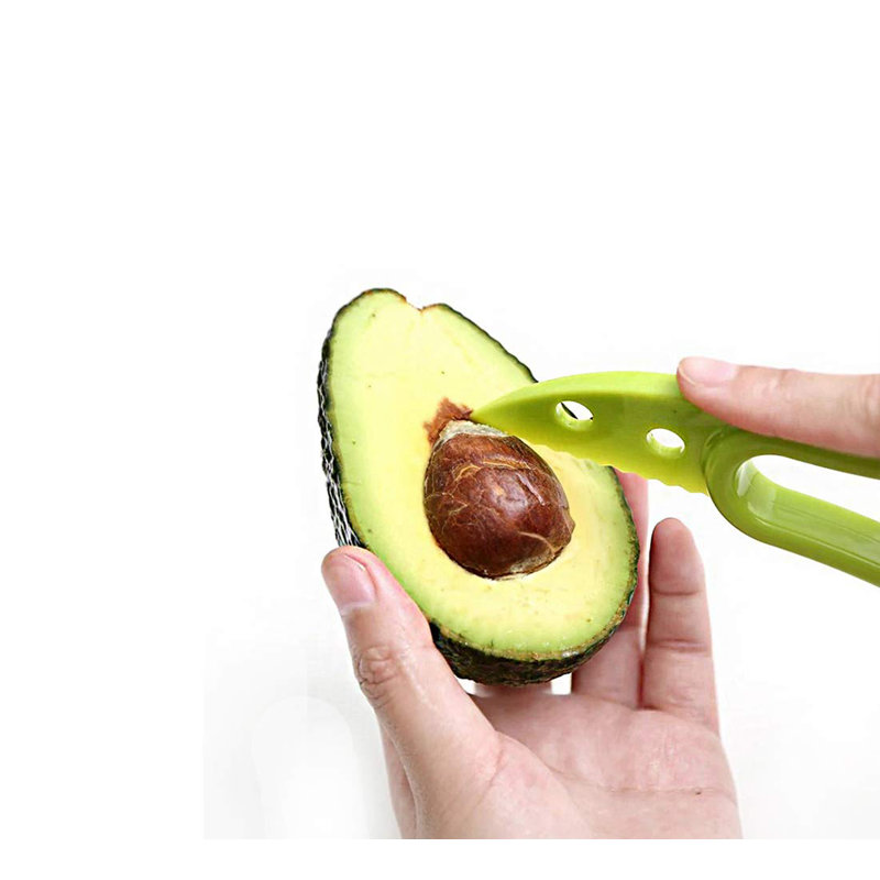 Waloo 3 in 1 Avocado Slicer and Pitter Tool Green Edition