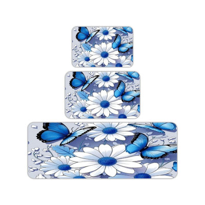 Ensemble de 3 tapis de cuisine Pastel Rainbow Line
