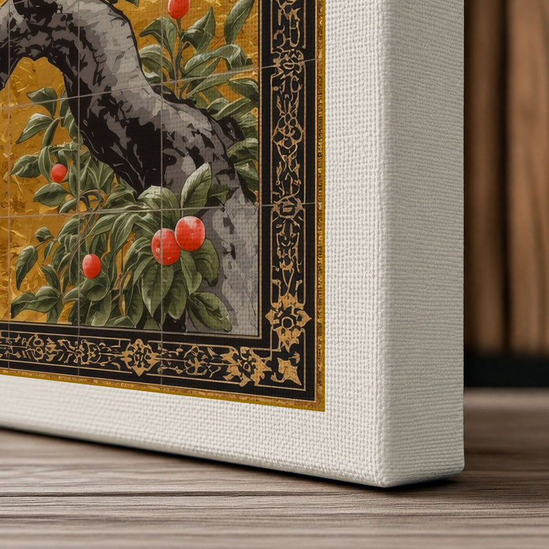 Blossoms in Spring Japandi - Wrapped Canvas, Cream Border, 30x20 - 76.2 x 50.8 cm