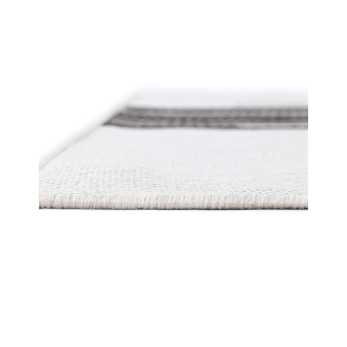 Unique Loom Black/White Indoor/Outdoor Rug | Wayfair