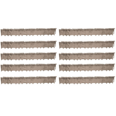 Bordure de pelouse en résine H 1,25 po x l 3,75 po