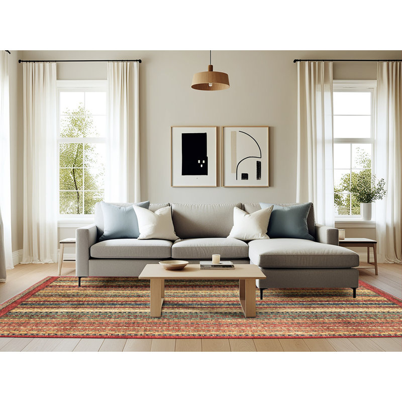 Abstract Indoor Rug, Rectangle 6' x 9'