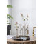 Vase en verre avec cadre en fer bronze - 17,5 x 2 x 14 po