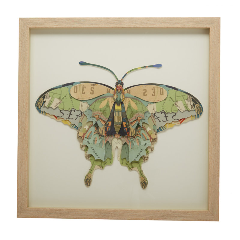 Papillion, ensemble de 4 papillons décoratifs faits à la main