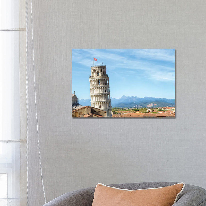 Tour penchée de Pise, Italie, H 18 po x l 26 po x P 1,5 po