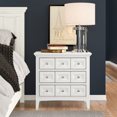 Byram 29.06'' W Plywood / Laminate Board Nightstand