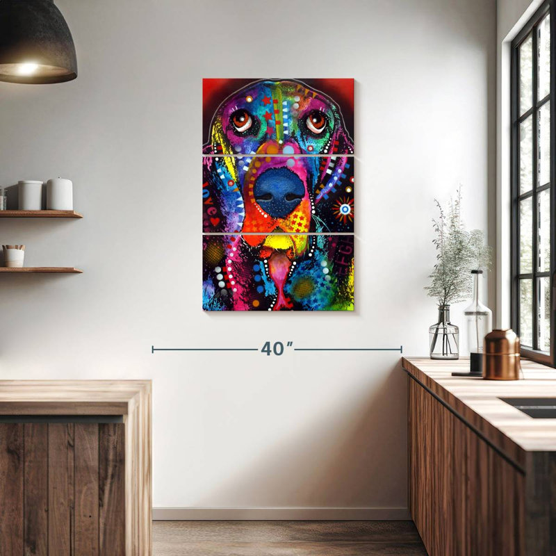 Brampt Basset I, 38" H x 24" W