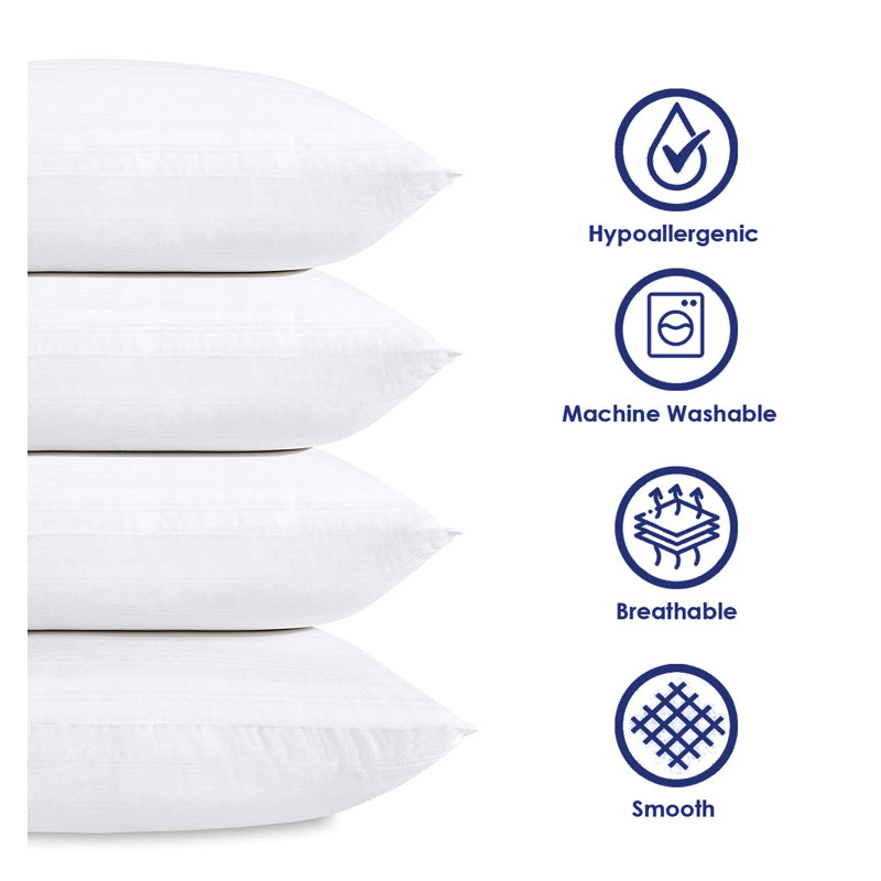  Oreiller de soutien en duvet synthétique, Standard
