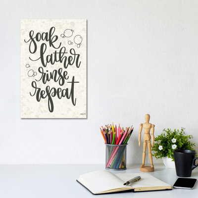 Soak, Lather, Rinse, Repeat by Imperfect Dust - Wrapped Canvas Gallery-Wrapped Canvas Giclée