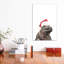 «Christmas Baby Hippo» par Big Nose Work - impression d'art graphique-52536352-52536353-52536354