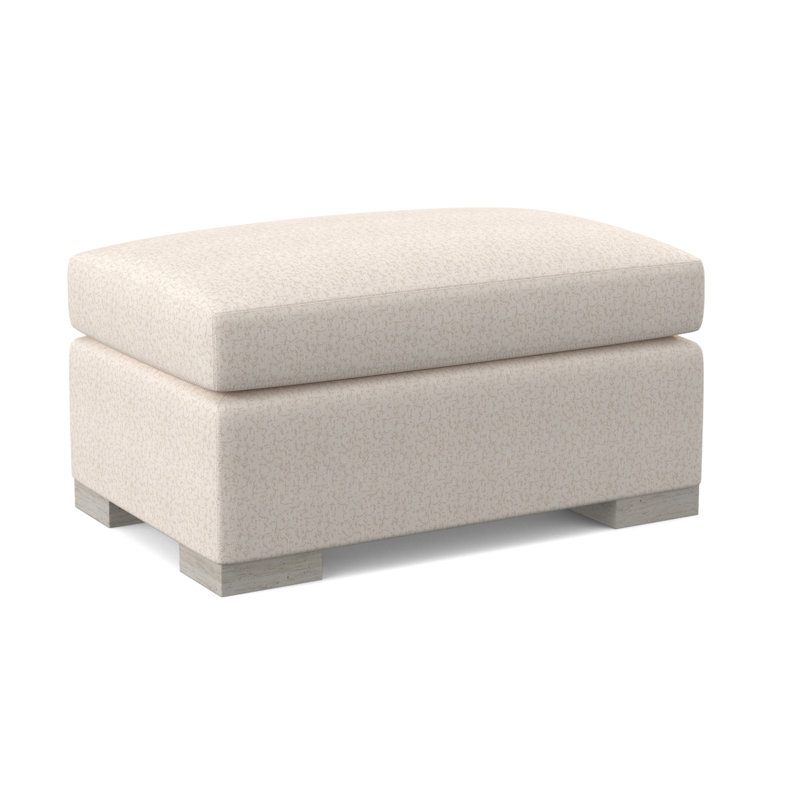 Elkins Ottoman, Elise Flax, Bisque