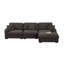 Canapé modulaire en chenille 5 pièces Khailey-102507353
