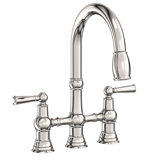 Jacobean Pull Down Kitchen Bridge Faucet
