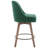 Swivel Upholstered Counter Stool with Solid Wood Frame-1896269818