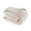 Jeté en velours jacquard matelassé CBCHome - Doux, douillet, Sherpa pour canapé (sable, 50 po x 60 po)-122589726
